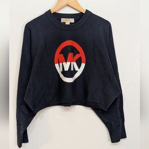 Michael Kors Black and Red Logo Sweatshirt